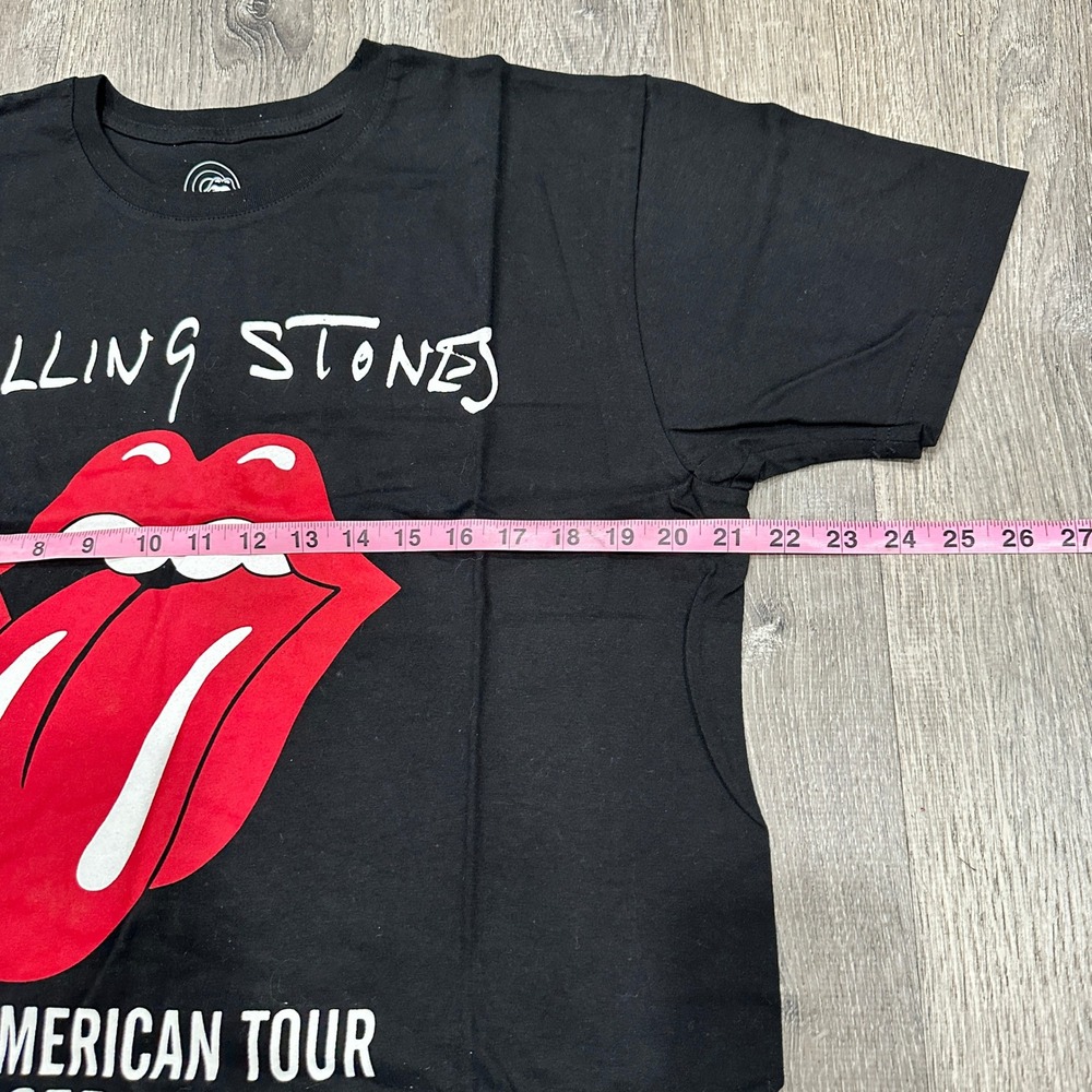 Rolling Stones North American Tour 1975 Black Graphic T Shirt Men's Large - Picture 5 of 9